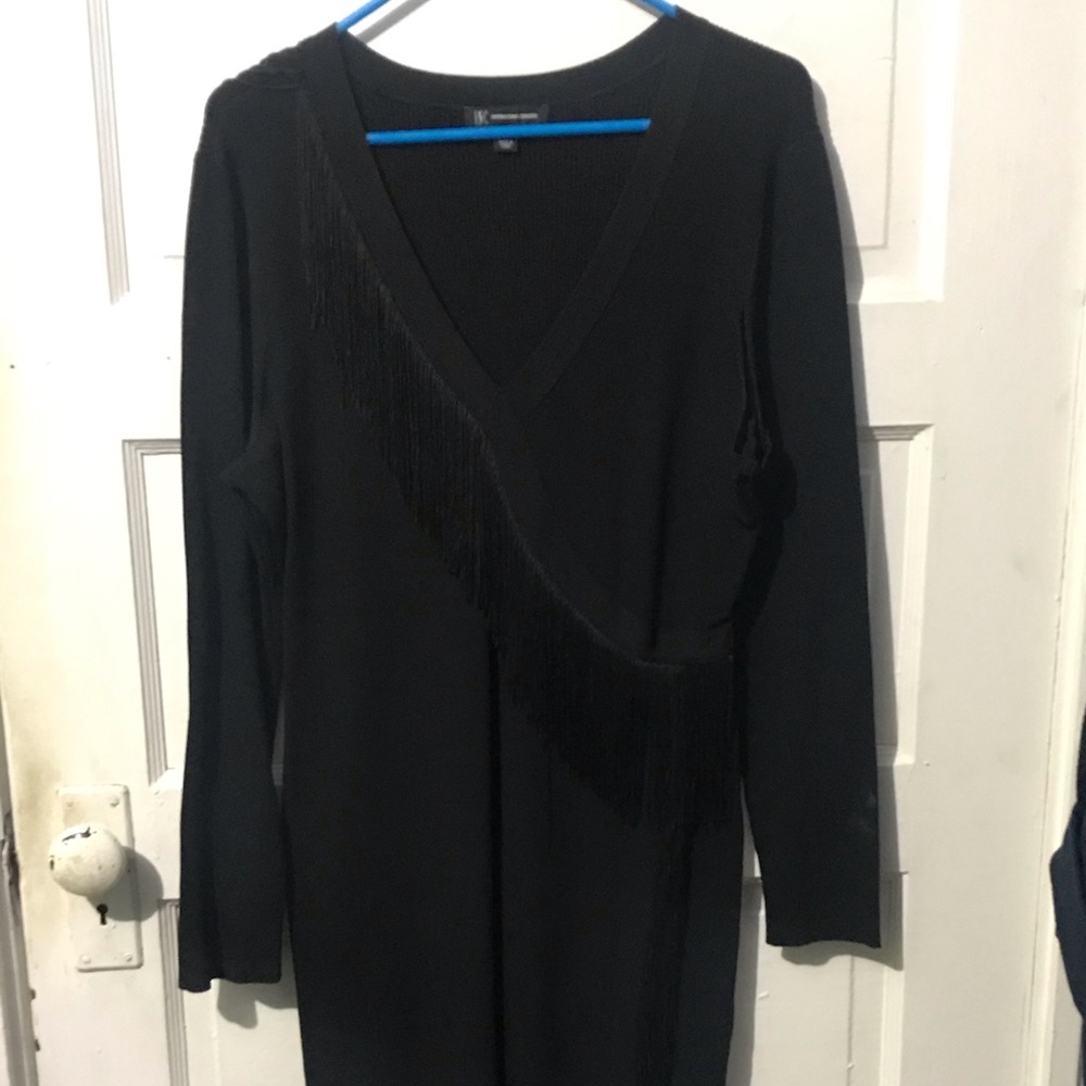 Black INC Dress. Size XL. Frills!